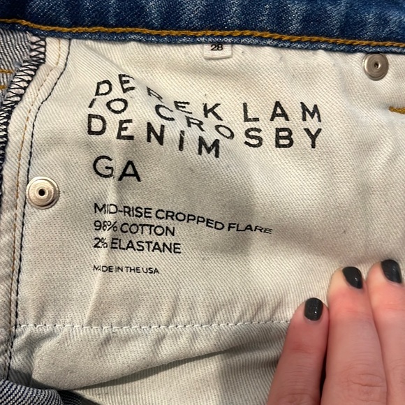 Derek Lam 10 Crosby Denim Gia Cropped Flare Jeans - Picture 7 of 7